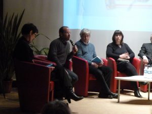 Arthur Nuziciel au micro.