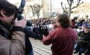 Clermont-Ferrand: deux cents salariés du groupe, dont une centaine de La Rep, devant le siège de Centre-France Clermont-Ferrand: deux cents salariés du groupe, dont une centaine de La Rep, devant le siège de Centre-France
