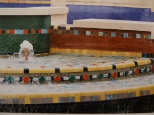 Le bassin après restauration. Cl Colette Robin