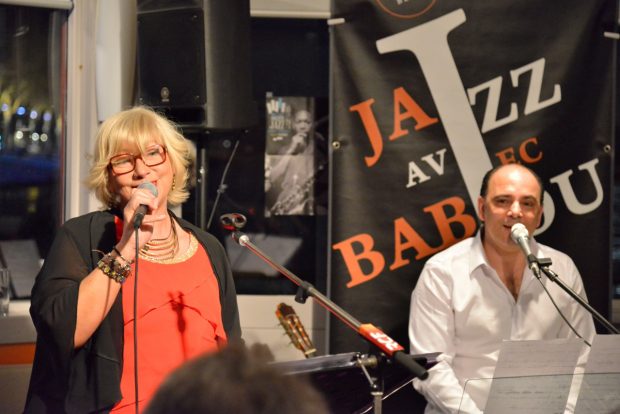 Lucia di Carlo et Franck Sallé lors d'un récent concert au Bateau Lavoir. Photo: Patrice Delatouche.