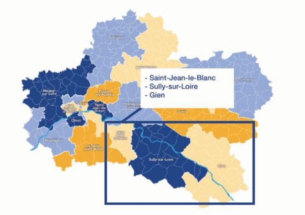 Loiret sud est cantons