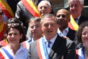 Olivier Carfré, entouré de Alexandrine Leclerc (à gauche) et Muriel Sauvegrain (àl droite).