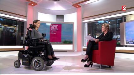 Charlotte de Vilmorin et Elise Lucet au journal de France 2