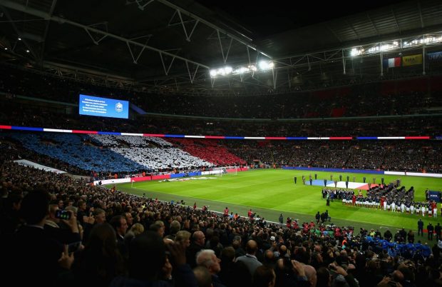 Mardi au stade de Wembley lors du match amical France- l’Angleterre