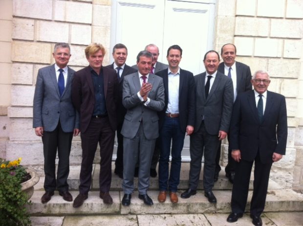 Autour de Philippe Vigier, Guillaume Peltier et Marc Fesneau, les présidents des départements (Maurice Leroy, 41, Jean-Gérard Paumier (37), Hugues Saury (45), Louis Pinton (36) Eric de Montgolfier (28) et Michel Autissier (18).