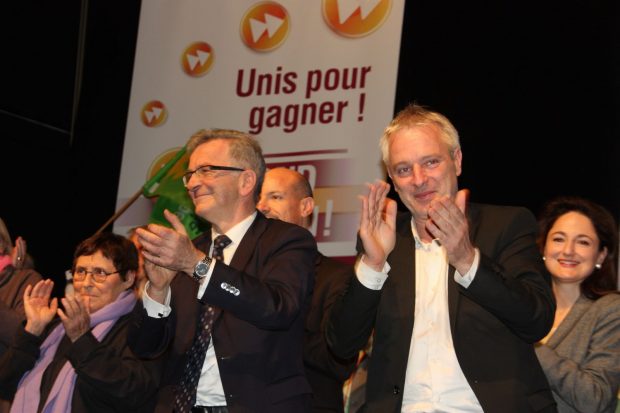 Jeudi soir à Saint-Jean-la-Ruelle, la dynamique de l'union retrouvée, François Bonneau avec Charles Fournier (EELV).