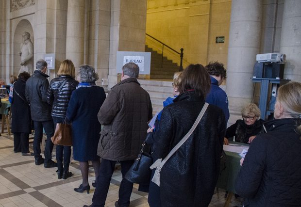 Premier tour des élections régionales, le 6 décembre 2015, à Tours.