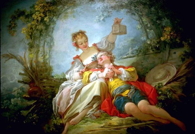 Couple amoureux (la cage...)