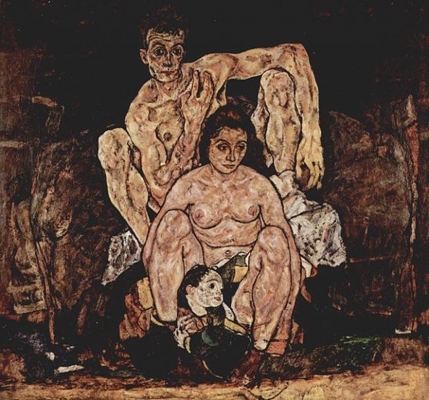 Egon Schiele "La famille" 1918 Musée du Belvédère Vienne