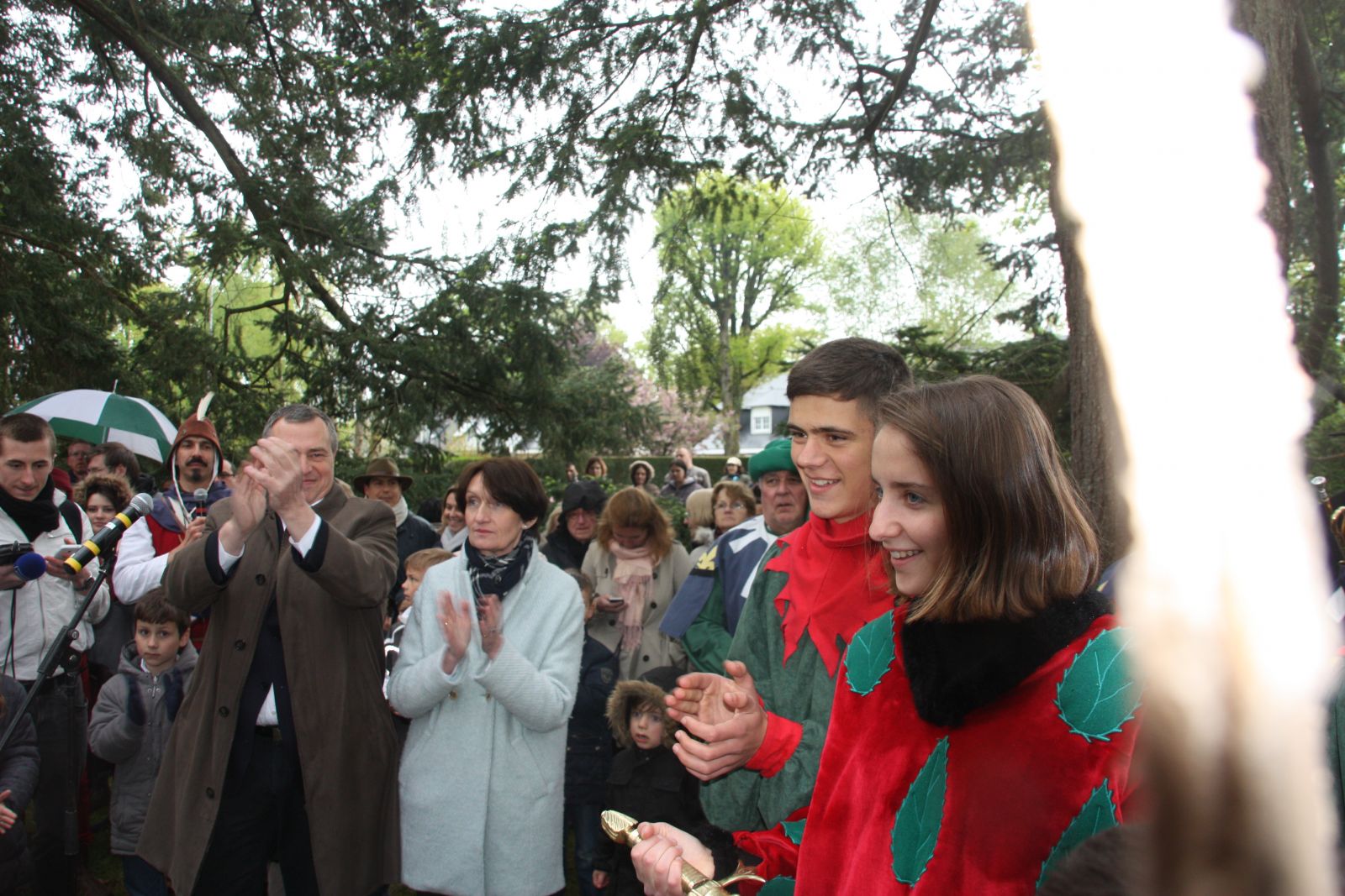 Orléans le retour de Jeanne à La Source par un temps très