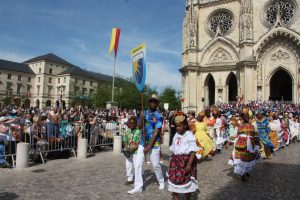 Le défilé traditionnel, ici les Antillais d'Orléans.
