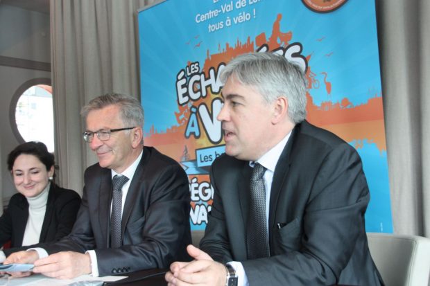 Les élus régionaux présentent les Echappées, François Bonneau Christelle de Crémiers et Alain Roiron.