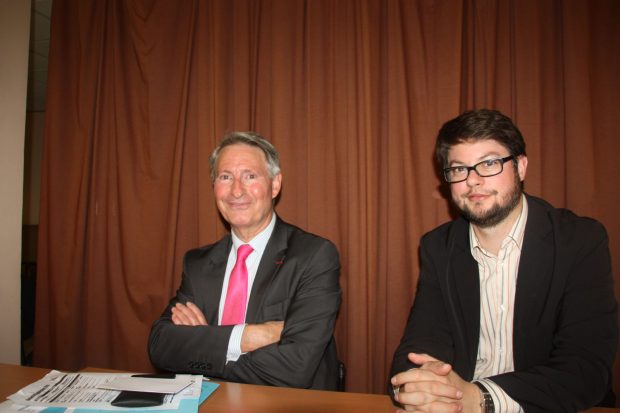 Florent Montillot et son lieutenant Philippe Barbier, délégué général.