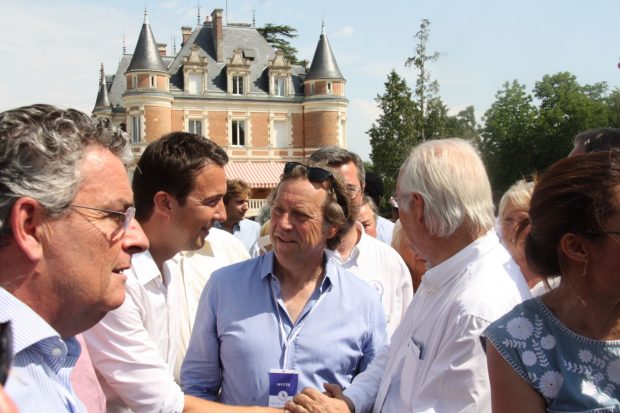 Stéphane Fautrat à la fête de la Violette avec Guillaume Peltier,Eric Doligé, Jacques Martinet. @chb.