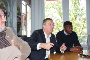 Avec le responsable jeunes du Loiret, Franck Kenmogane.
