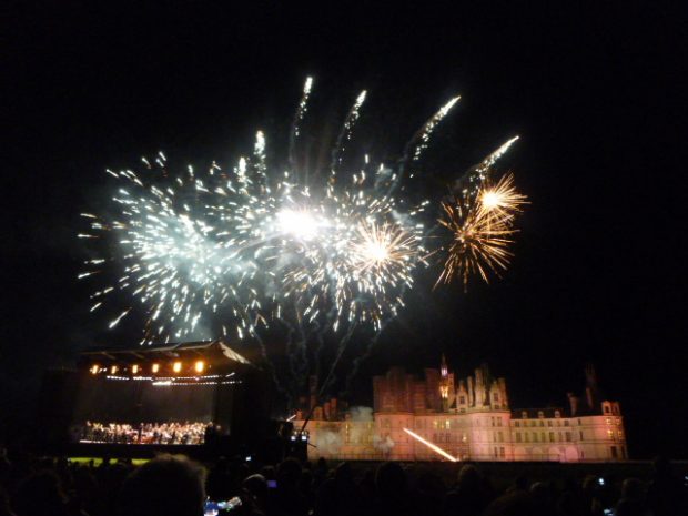 feu d'artifice chambord