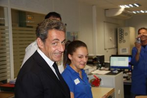 Nicolas Sarkozy en campagne à Montargis.