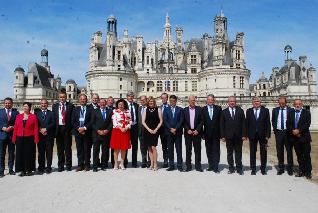 Photo de famille à l'issue de la réunion des ministres européens de l'Agriculture. (c) A.P