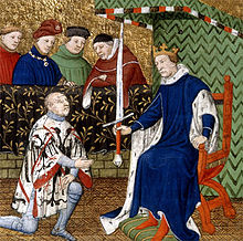 Du Guesclin est fait connétable par le roi Charles V.