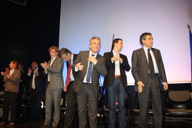 Déjà aux régionales la droite sarkozyste aux côtés de François Fillon.