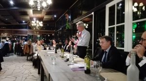 Lors du dîner-débat sur la sécurité, avec Serge Grouard,Alexandrine Leclerc, Muriel Sauvegrain...