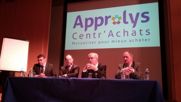 (de g. à d.) Olivier Geffroy, Hugues Saury, François Bonneau, Serge Méchin.