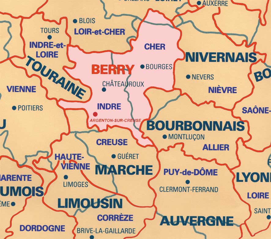 Décrypter 50+ imagen region du berry carte fr.thptnganamst.edu.vn