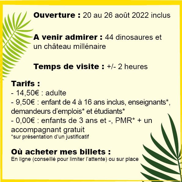 Les dinosaures réapparaissent à Selles sur Cher - Mag'CentreMagcentre