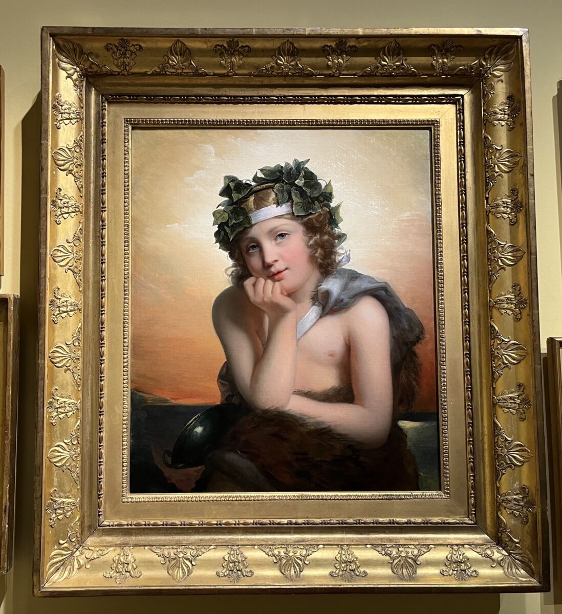 Bacchus enfant de Julie Duvidal de Montferrier, 1822, dernière acquisition du Musée des Beaux-Arts d'Orléans