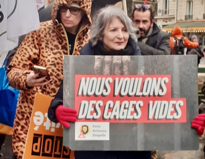 Manif Paris Antispécisme. Edna Herscovici, Info Végane Orléans 