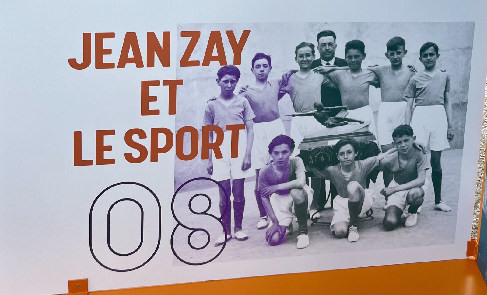 Panneau Jean Zay et le sport expo JO Cercil