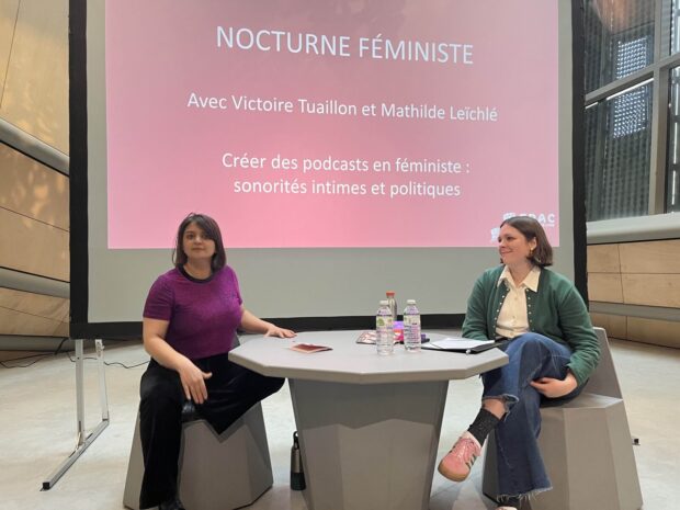 Nocturne féministe Frac Orléans : Victoire Tuaillon et Mathilde Leïchlé