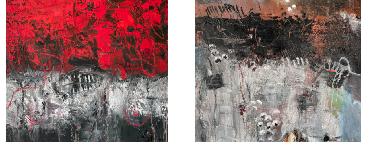 Deux tableaux de Nadine Ringuedé
