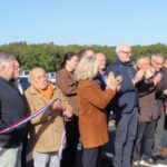 Villedieu inauguration déviation élus ruban