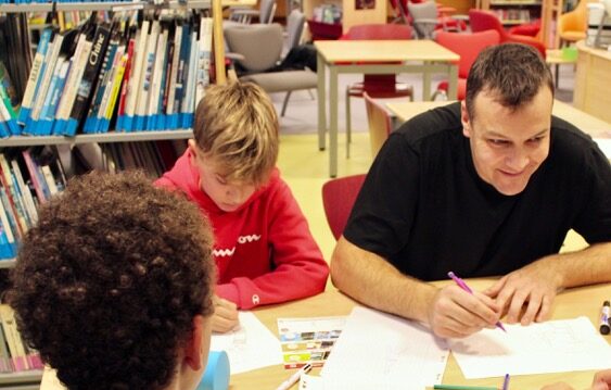 Nicolas Caldier en masterclass au collège Lafayette de Châteauroux